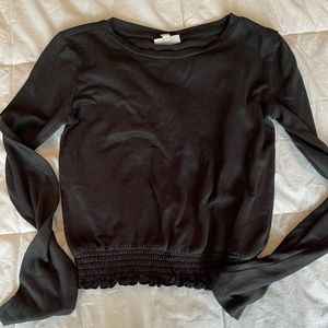 long sleeve crop top